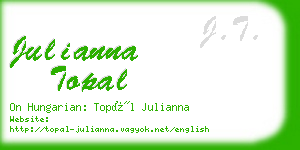 julianna topal business card